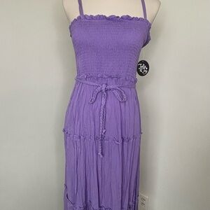 Julian Taylor Lavender Maxi Dress